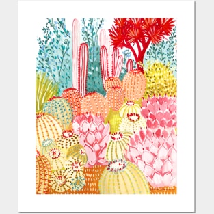 Sorbet Cactus Garden Posters and Art